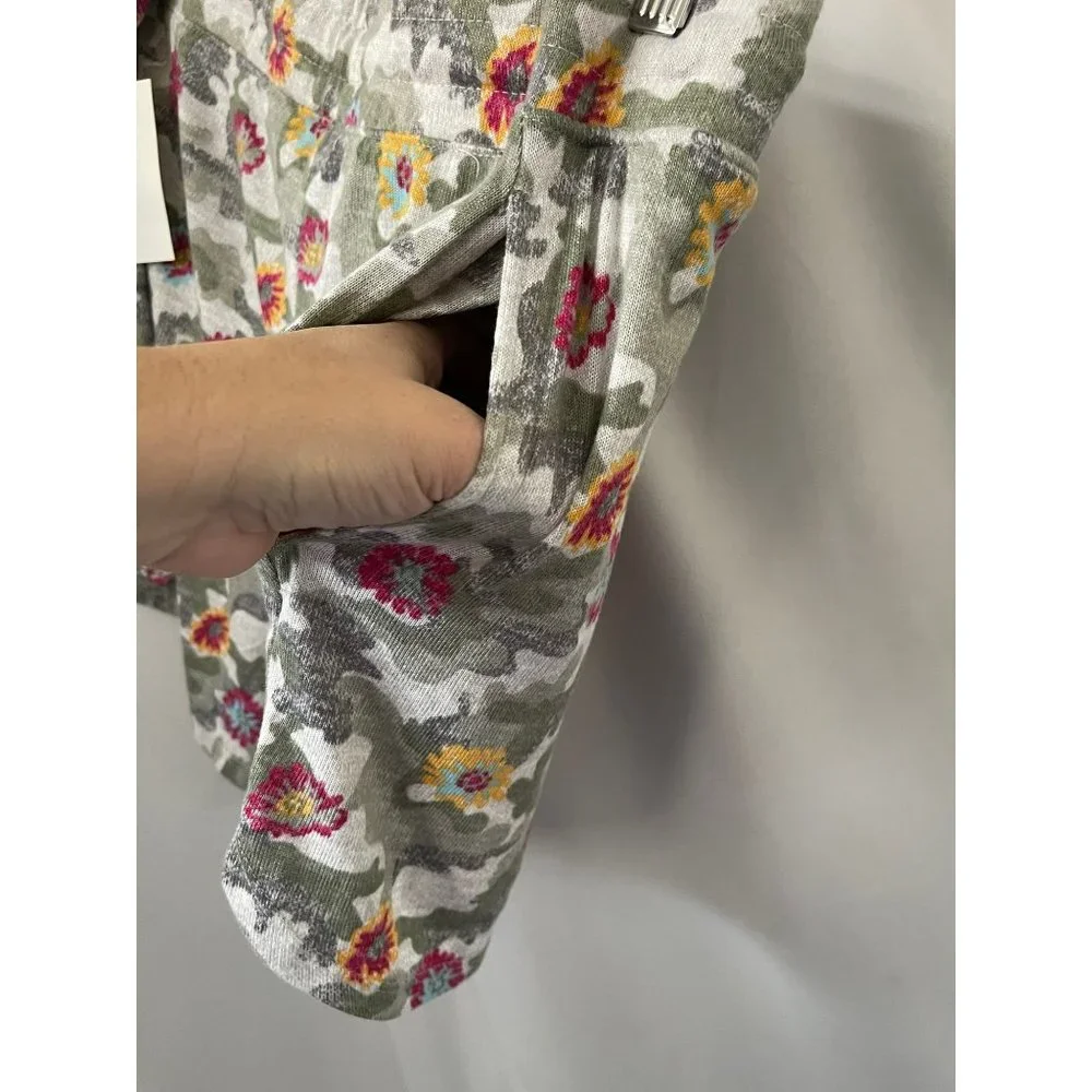Secret Treasures Multi-Color Camo Floral Print Super Soft Lngewear Sleep Shorts - Picture 6 of 7